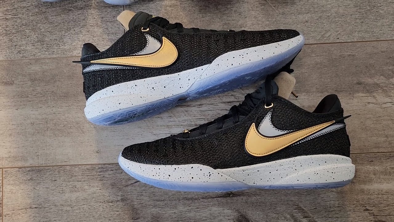LeBron XX (20) Fab Five - Black/Metallic Gold/White - YouTube