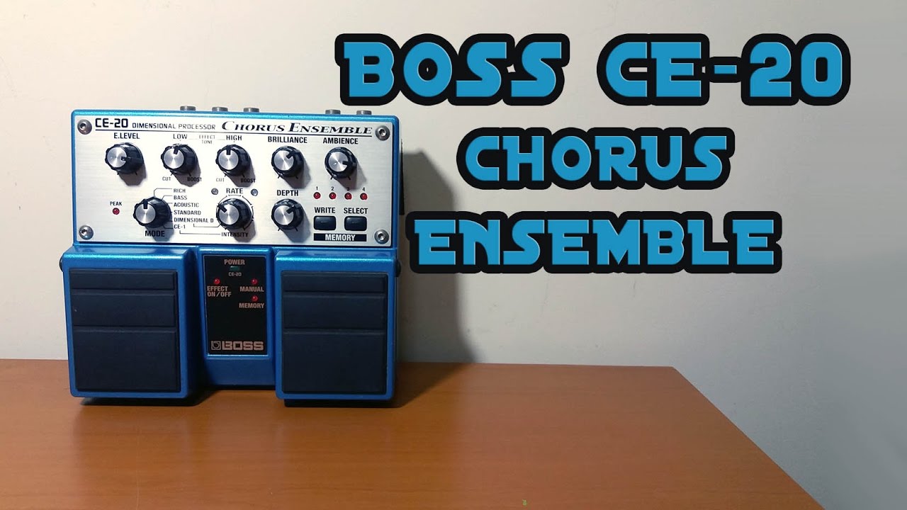 Boss CE-20 Chorus Ensemble の新しい「ベスト」デモが登場！（そして