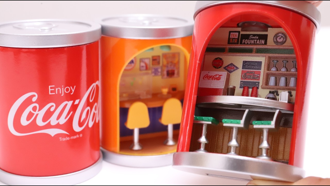 🥫CAPSULE SHOP!! Coca-Cola Brands Gahsapon Prize Miniature Shop in