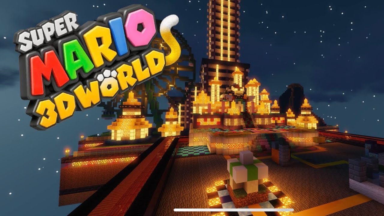 Super Mario 3D World Hub world in Minecraft! - YouTube