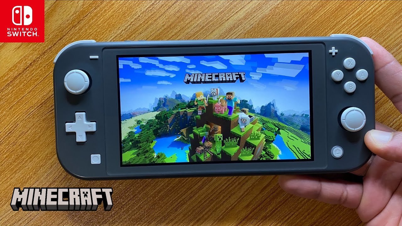 Minecraft Nintendo Switch Lite Gameplay - YouTube