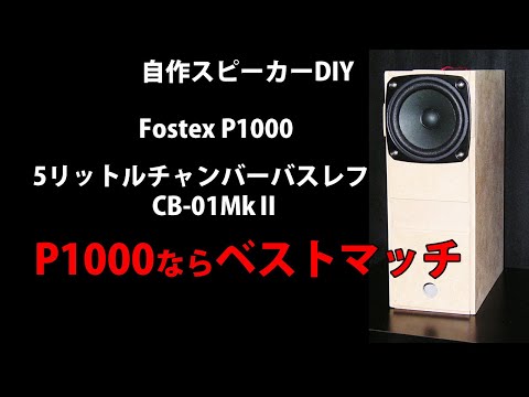 自作スピーカー 10センチフルレンジFostex P1000 5リットルチャンバー