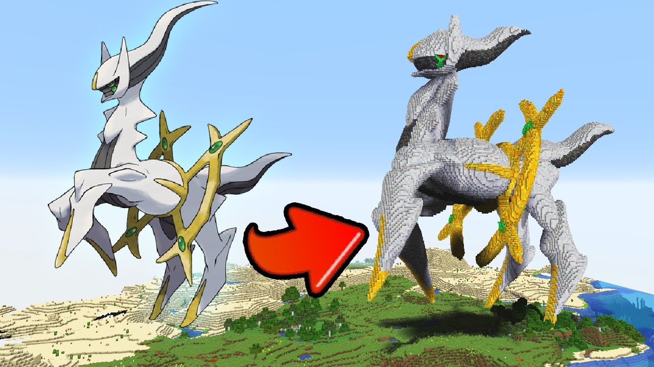 I made the Pokémon Arceus in Minecraft [Minecraft] [Pokémon
