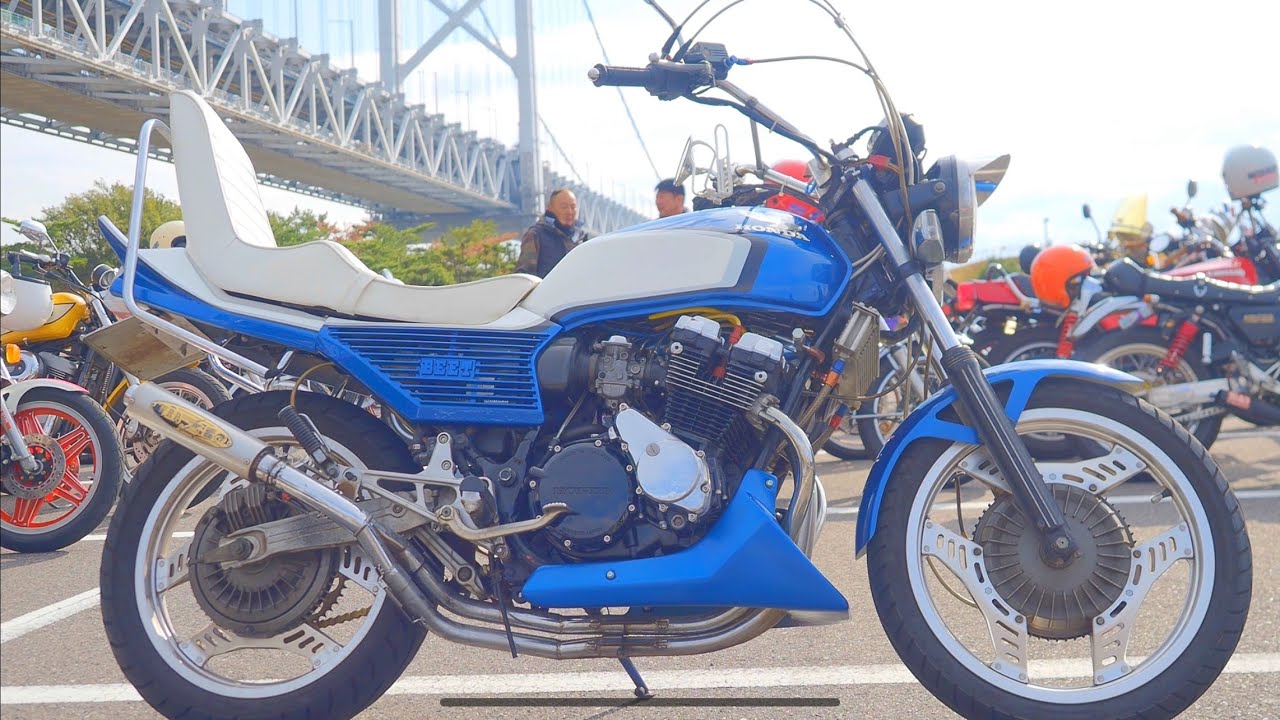 CBX400F 雷管マフラー音❗三段シート WRPイカヅチ管 香川県与島