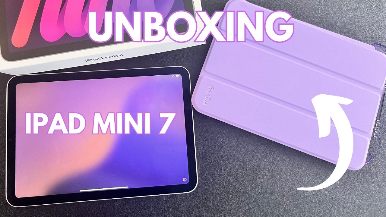iPad Mini 7 - Unboxing, accessories and Size comparison - YouTube