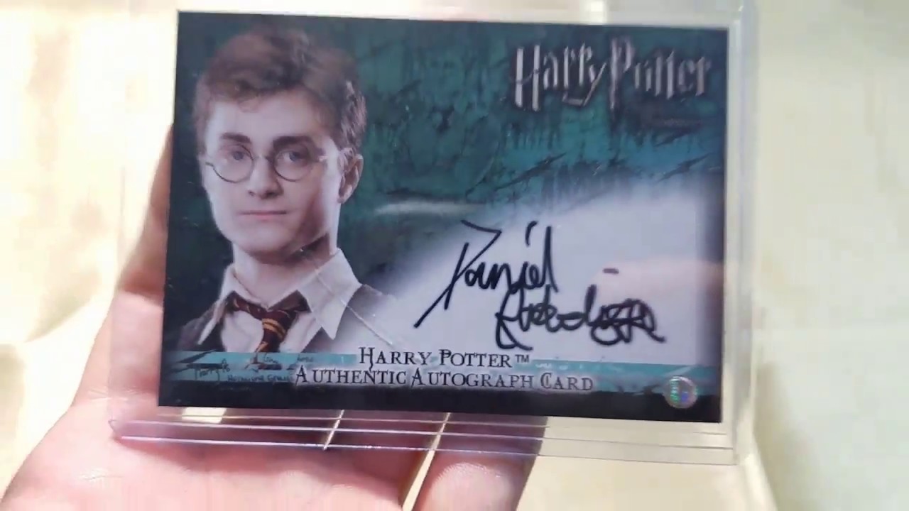 ハリーポッター 不死鳥の騎士団 直筆サイン入りカード ハリーポッター