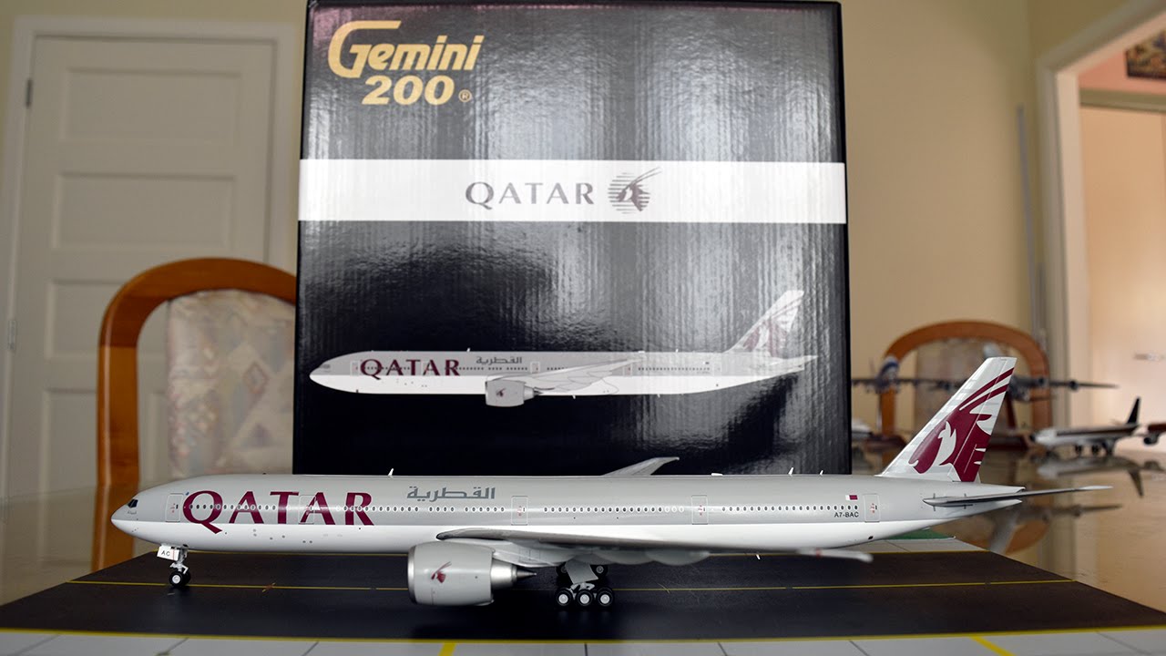Gemini Jets 1:200 Qatar Airways 777-300ER Unboxing and Review