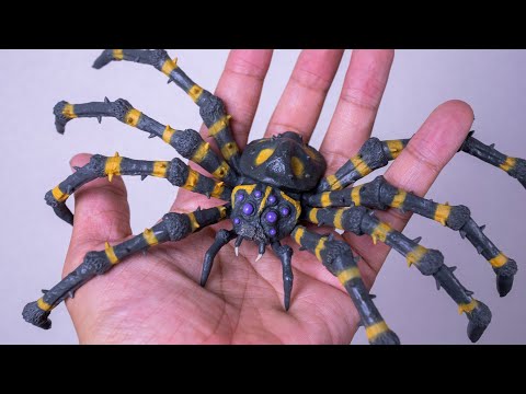 ゴジラ 東宝怪獣コレクション クモンガ レビュー - YouTube