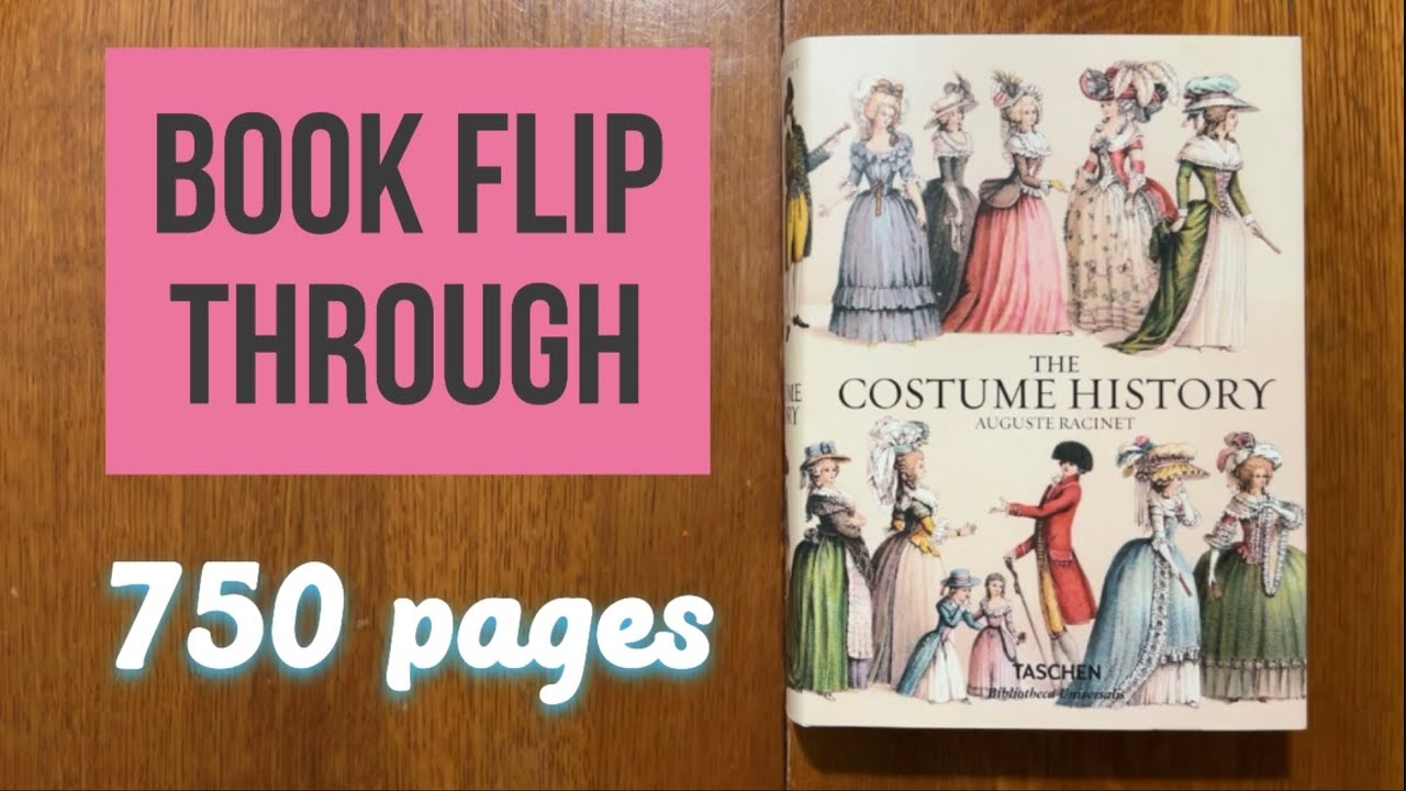 The Costume History by Auguste Racinet - Book flip through - YouTube