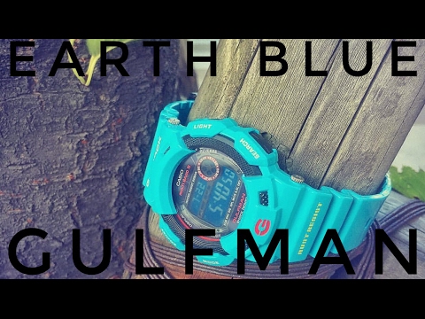 Titanium G-Shock GW-9100BL-2JF Men In Earth Blue Gulfman watch