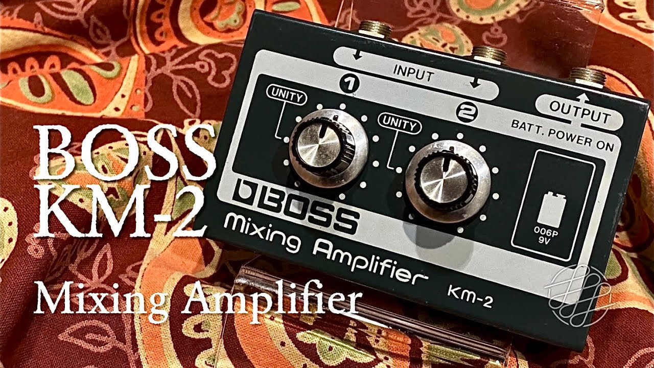 BOSS KM-2 Mixing Amplifier (as Booster) - YouTube