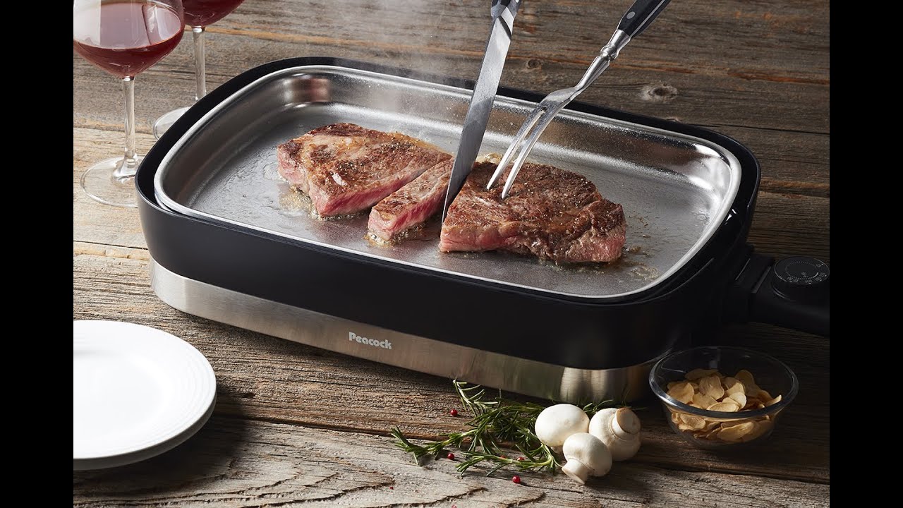 ステンレスホットプレート『Mr.Steak House』／WDV-10S【ピーコック