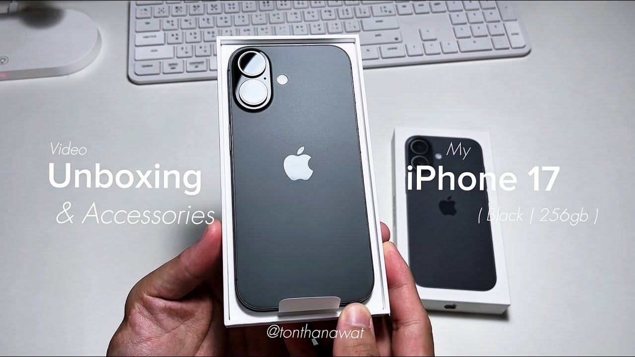 iPhone 17 black : 256GB – Unboxing & First Impressions 🖤🖤 - YouTube