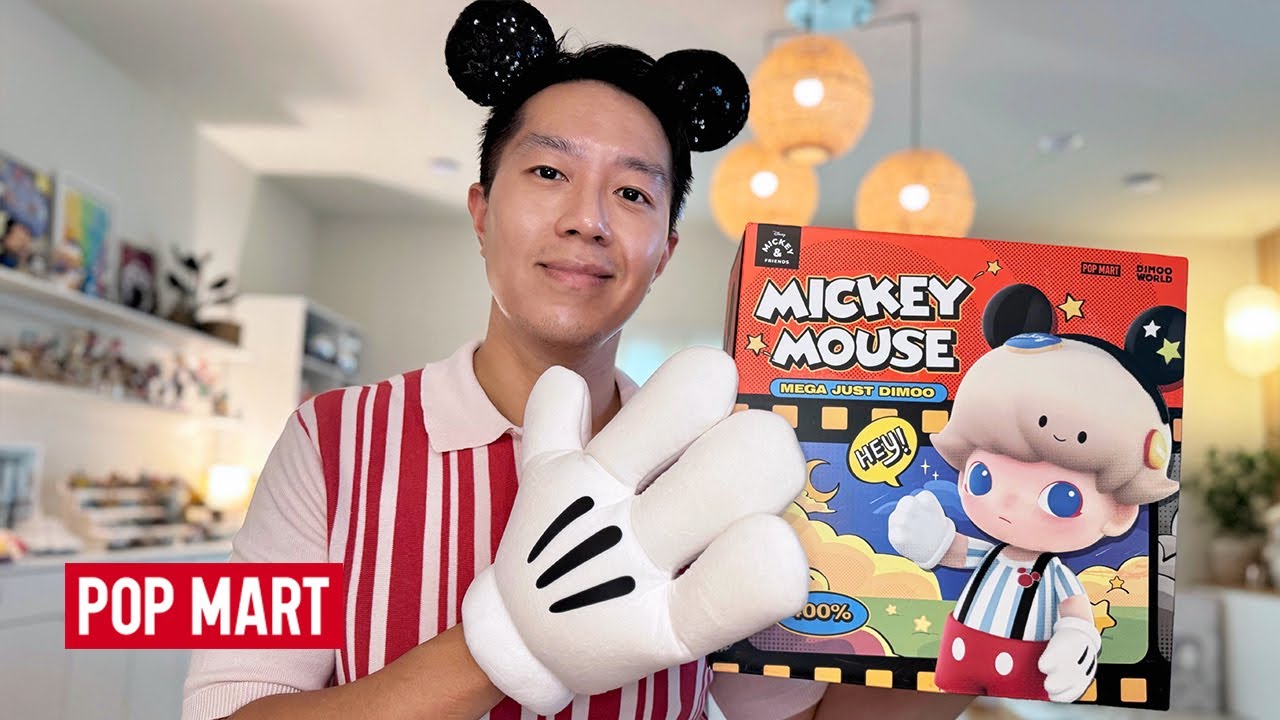 DIMOO GOES TO DISNEY! POP MART: MEGA JUST DIMOO 400% MICKEY MOUSE