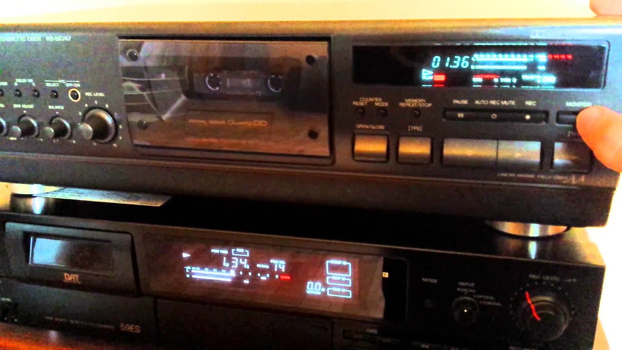 Technics RS-BX747 - Stereo Cassette Deck (1994) - YouTube