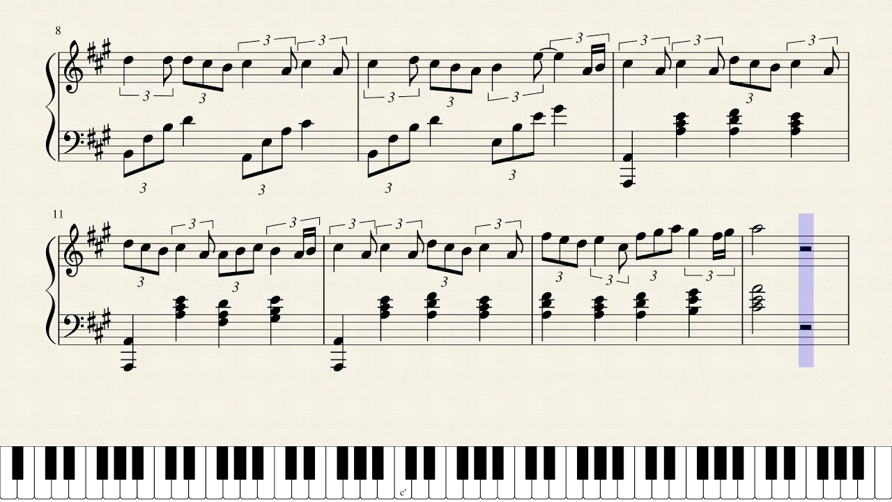 ピアノ楽譜】メインマストクライシス【ドンキーコング2】 - YouTube