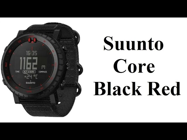 SUUNTO CORE - Black Red - YouTube