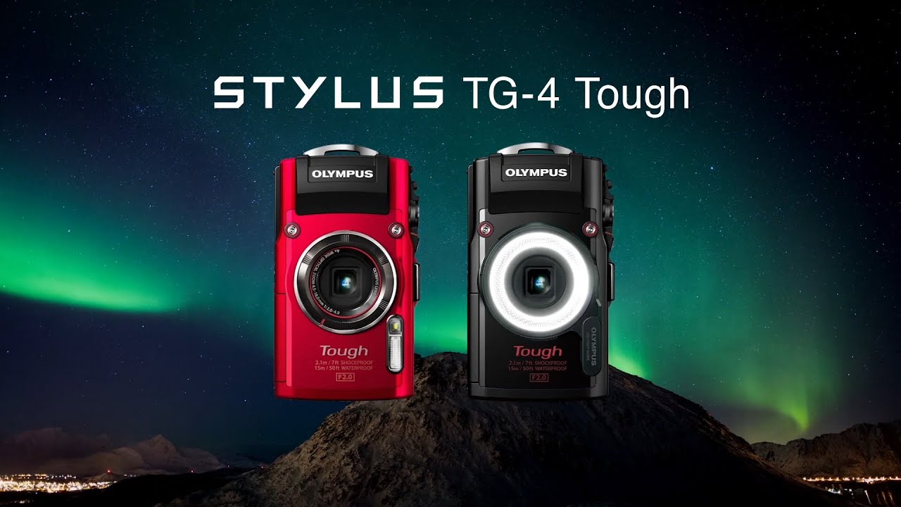 Olympus Tough TG-4 iHS Waterproof Compact Camera - Black