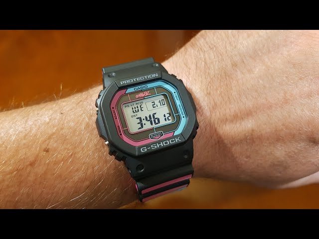 Casio G-Shock GW-B5600GZ-1ER GORILLAZ - unboxing, hands on and try