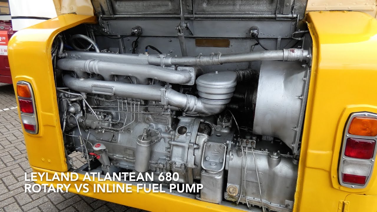 Leyland Atlantean 680 diesel engine sounds inline and rotary fuel