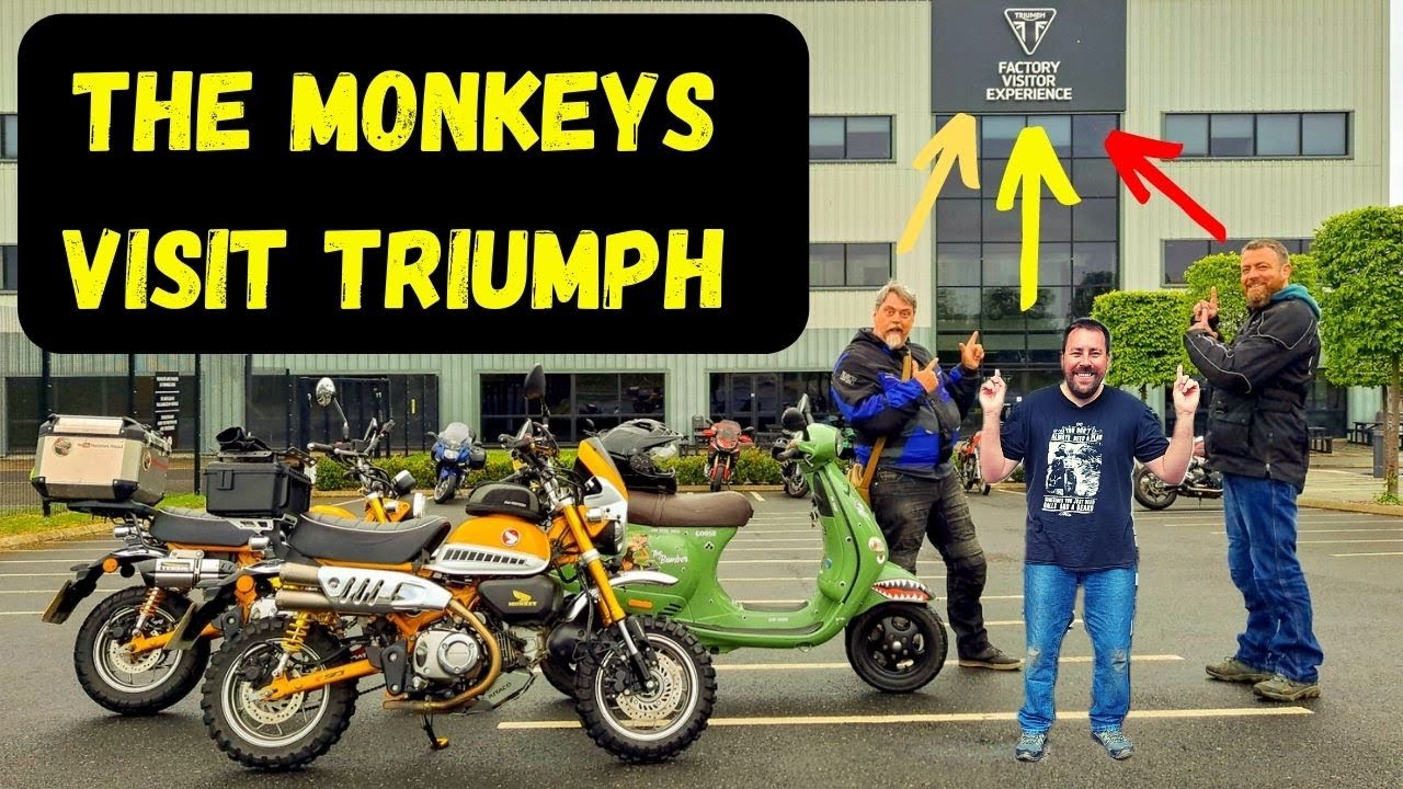 Honda Monkey Bikes Go To The Triumph Factory! - YouTube