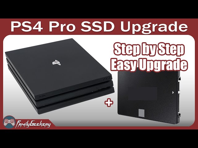 How to Upgrade PS4 Pro to SSD Drive - Quick and Easy! - YouTube