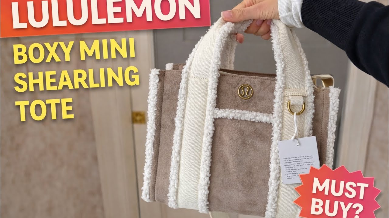 Lululemon Boxy Mini Shearling Tote Review | Worth It? Fit