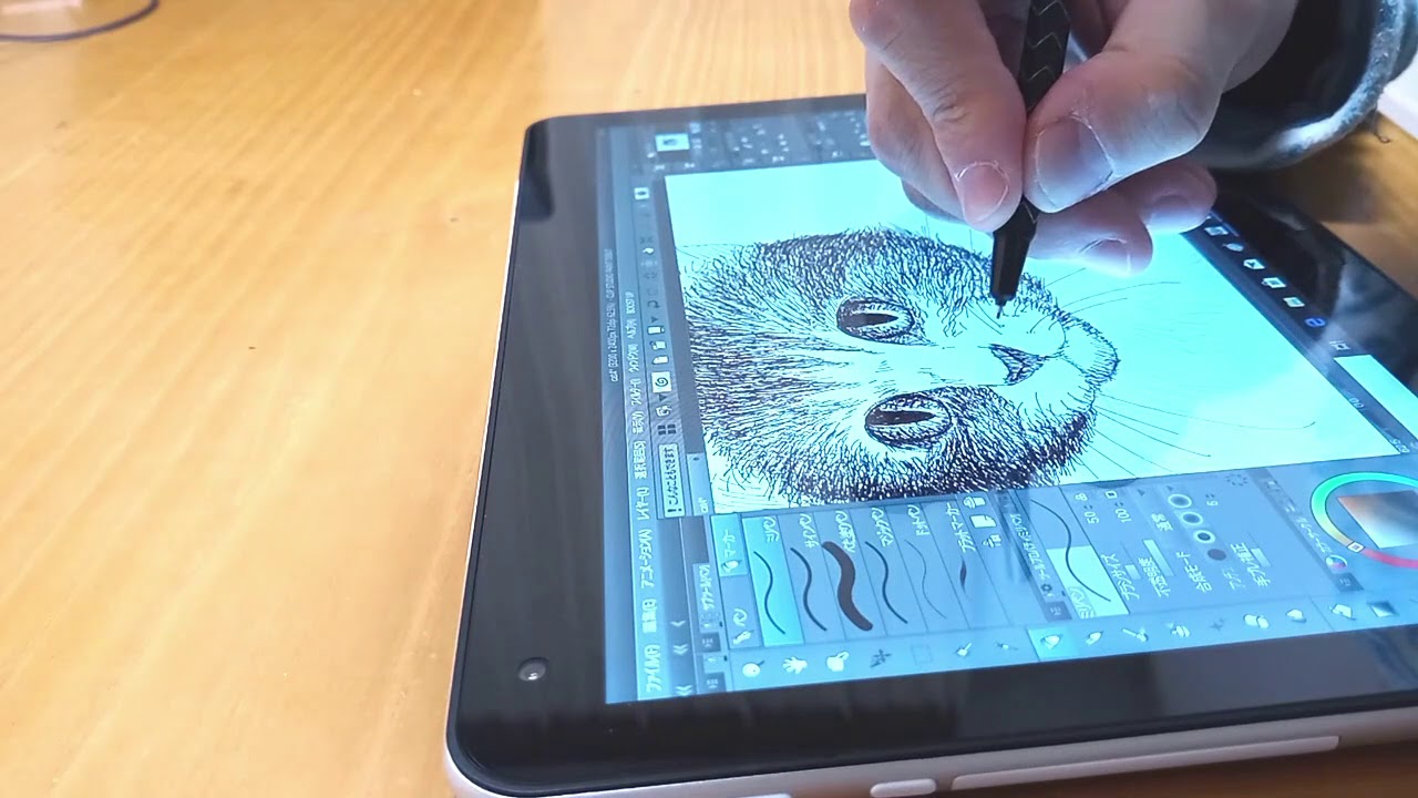 ドスパラ raytrektab DG-D10IWP レビュー － 10インチのイラスト作成特