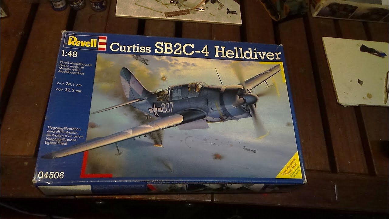 Inbox Review of the 1/48 Scale SB2C-4 Helldiver from Revell - YouTube