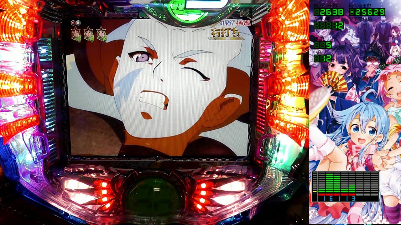 パチンコ実機】CRバーストエンジェル インフィニティ 399XST part3