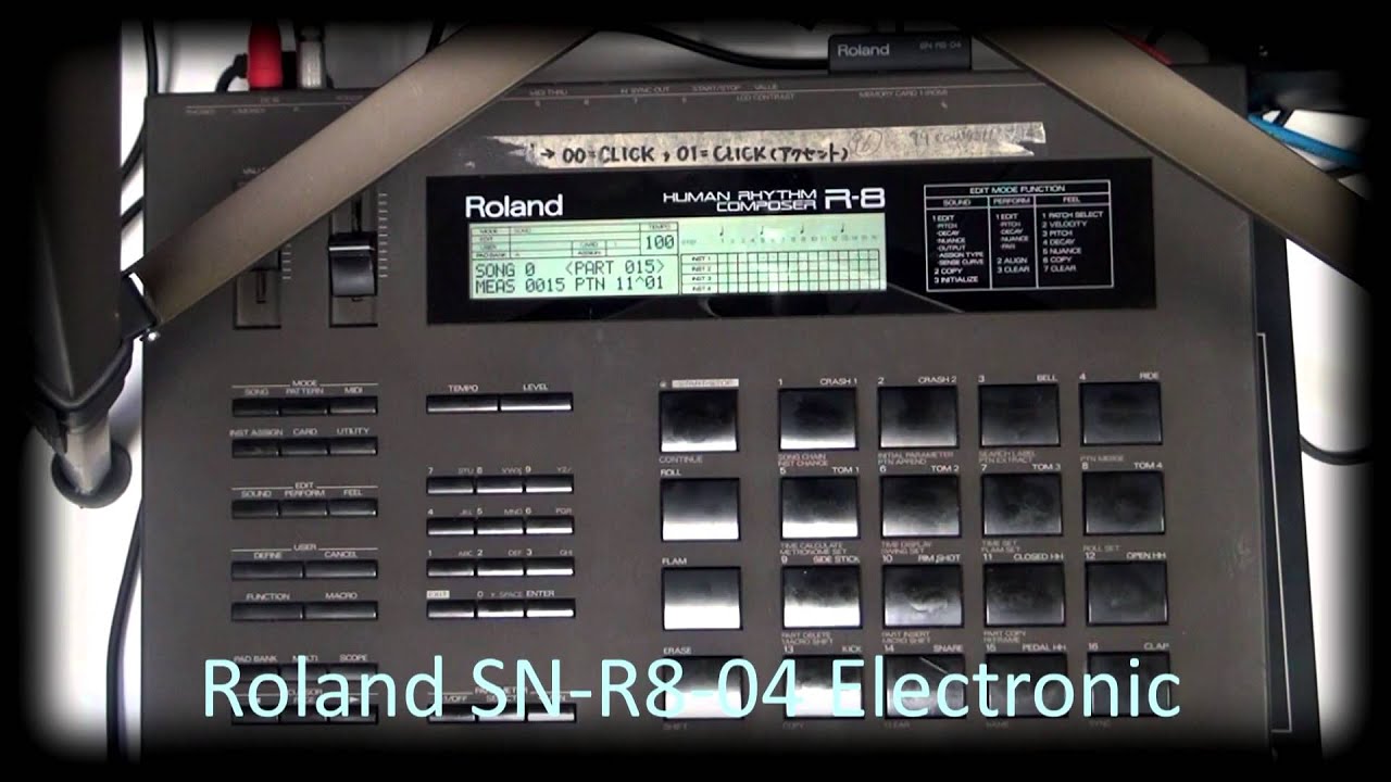 Roland R-8 SN-R8-04 Electronic - YouTube