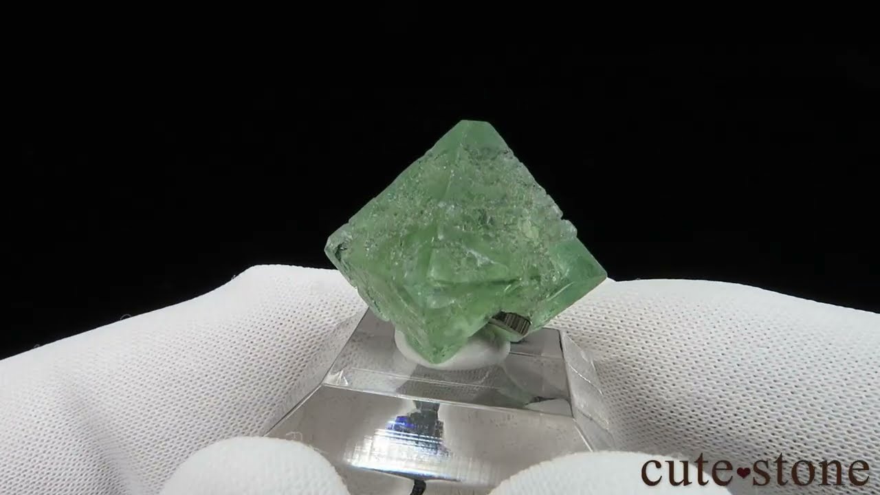 ペルー Milpo mine産 フローライト＆パイライトの原石 No.2 - cute stone -