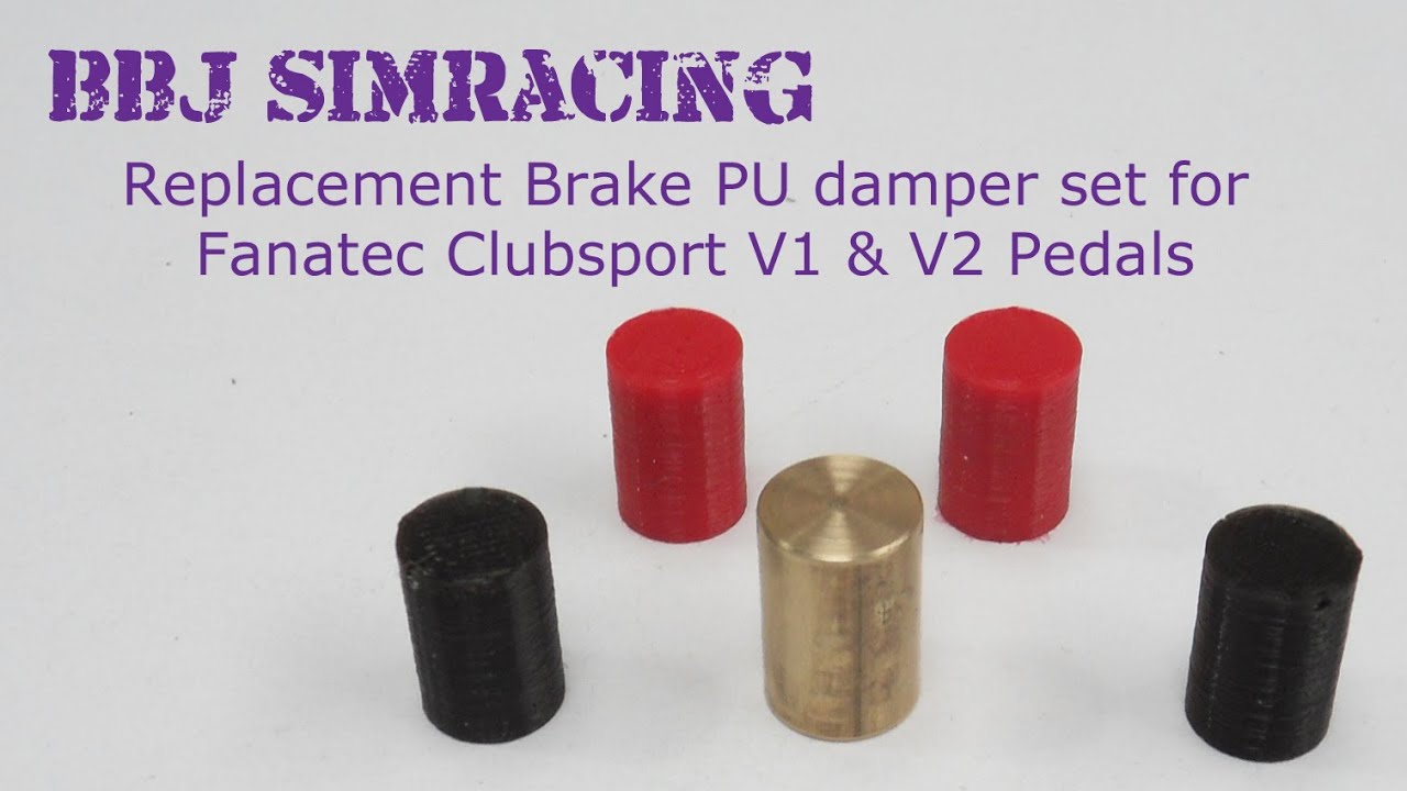 Replacement PU Damper Set for Fanatec Clubsport V1 and V2 Brake