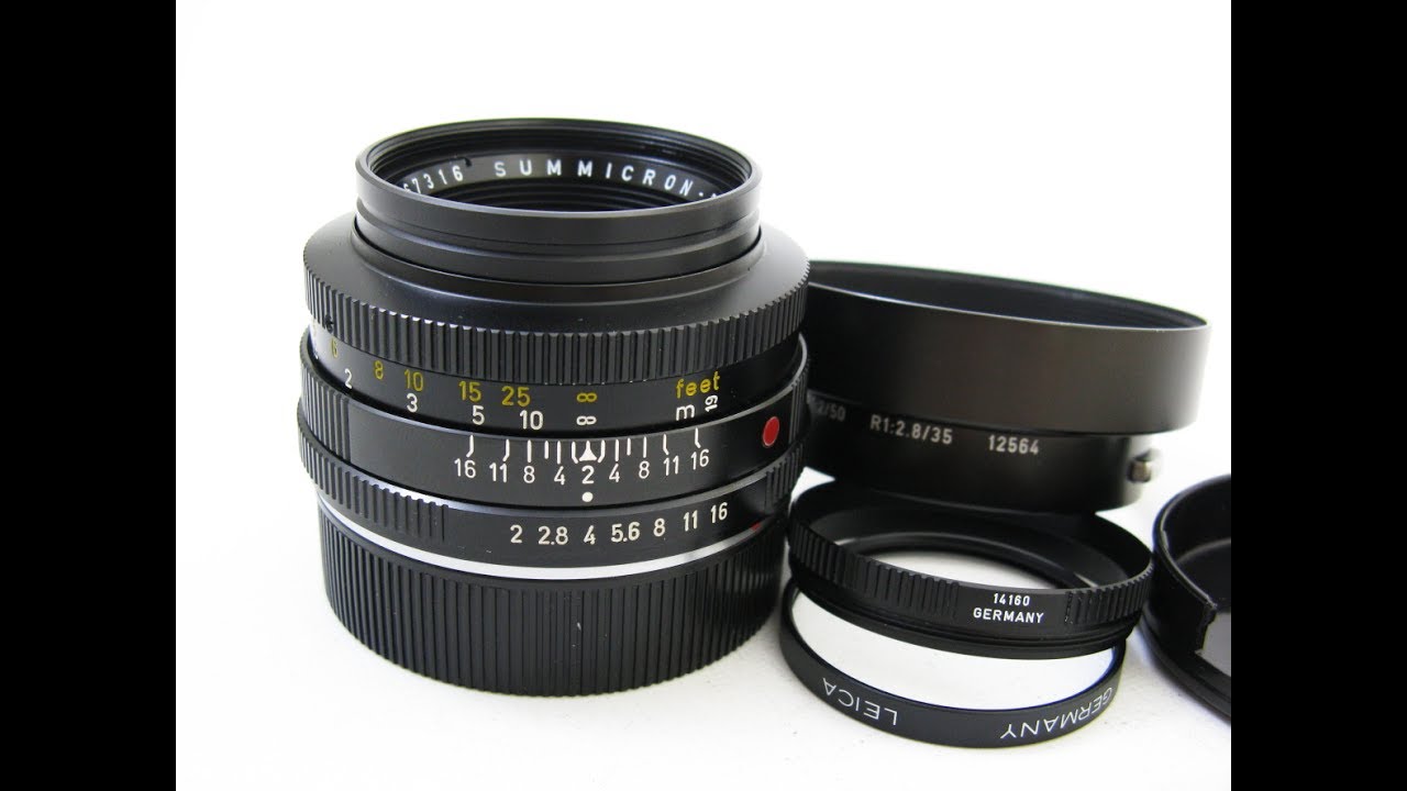 ライカR用 先細ズミクロン50mmF2 #236万台 (2カム)+フード12564 + 純正