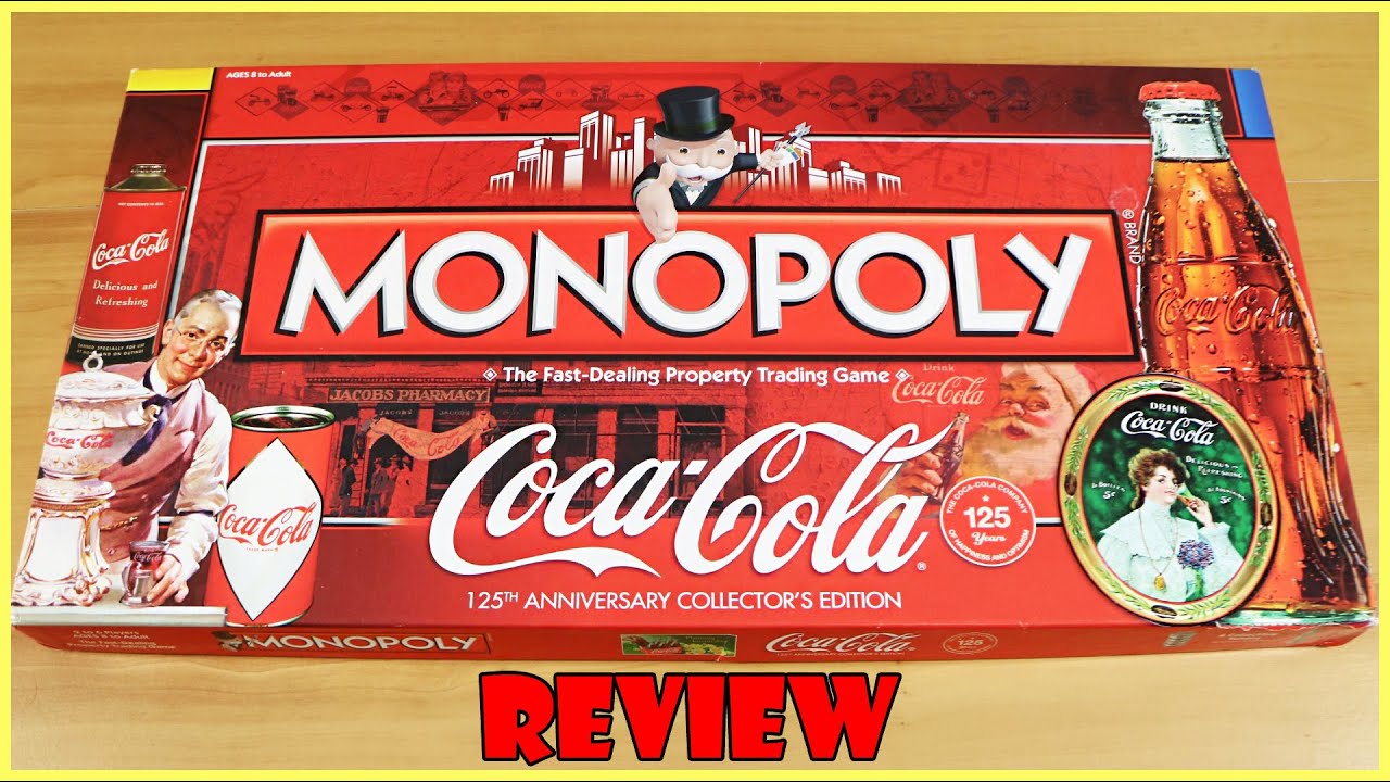 Coca Cola Monopoly Board Game Review! 125th Anniversary