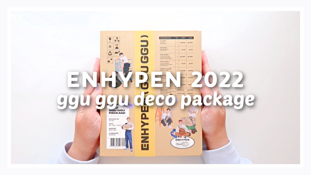 UNBOXING ENHYPEN 2022 GGU GGU DECO PACKAGE ☆ lots of photocards