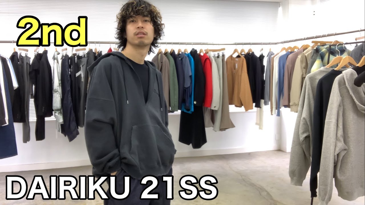 最速】DAIRIKU 21SS 2nd！撥水のパーカー＆スウェット！これ着やすくて