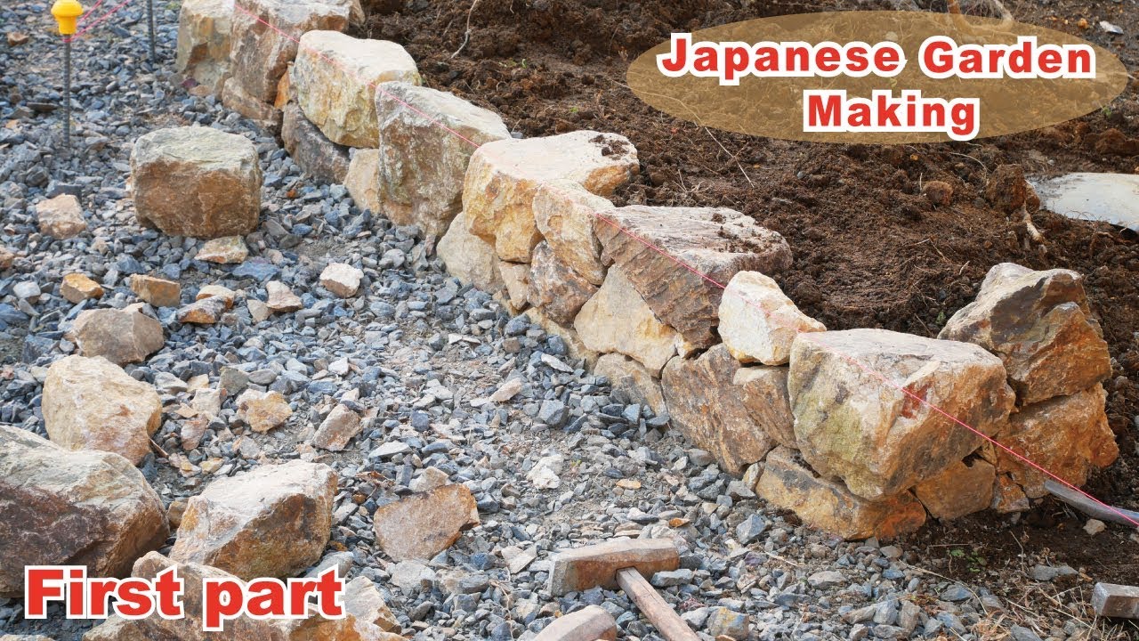 Pro.3 - Ep.1) Japanese Garden Making - First part - 日本庭園づくり