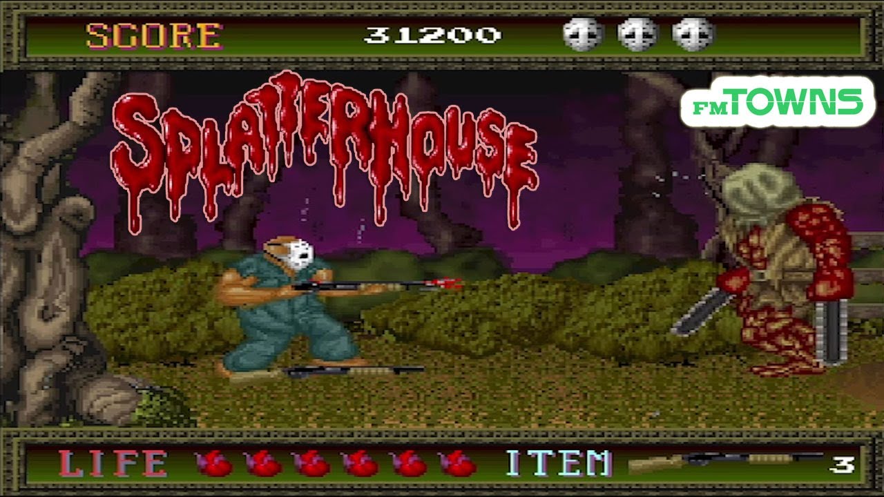 Fm Towns スプラッターハウス / Splatterhous - Full Game - YouTube