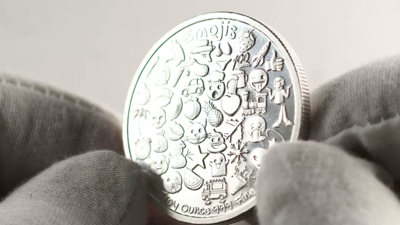 1 oz Emoji Smiley Silver Round (New) l JM Bullion™
