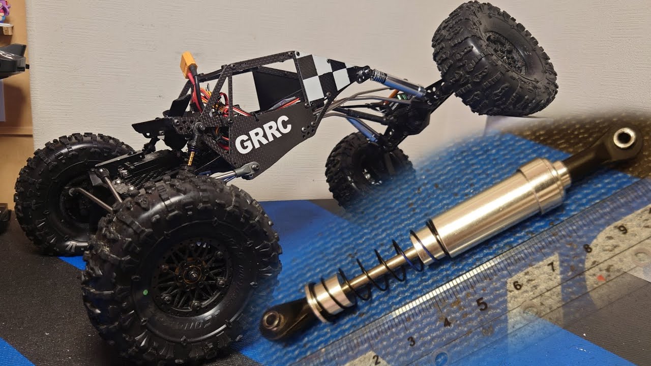 RCクローラー】ロングショックへ変更編 Dlux Long Shocks 112mm