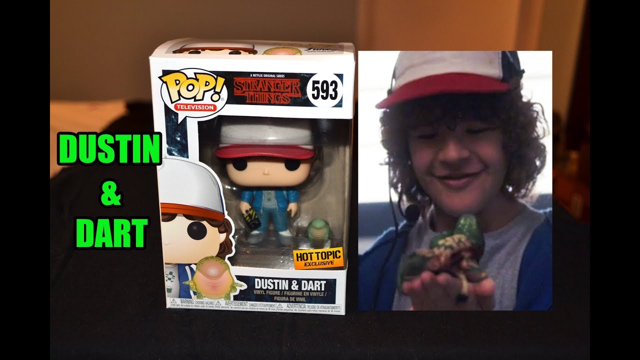 Stranger Things DUSTIN & DART Funko Pop HOT TOPIC EXCLUSIVE