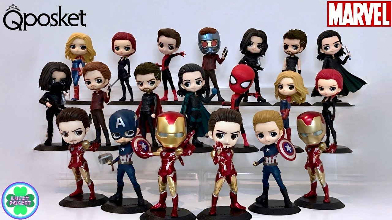 Marvel Q posket Collection Avengers Figure Haul - YouTube