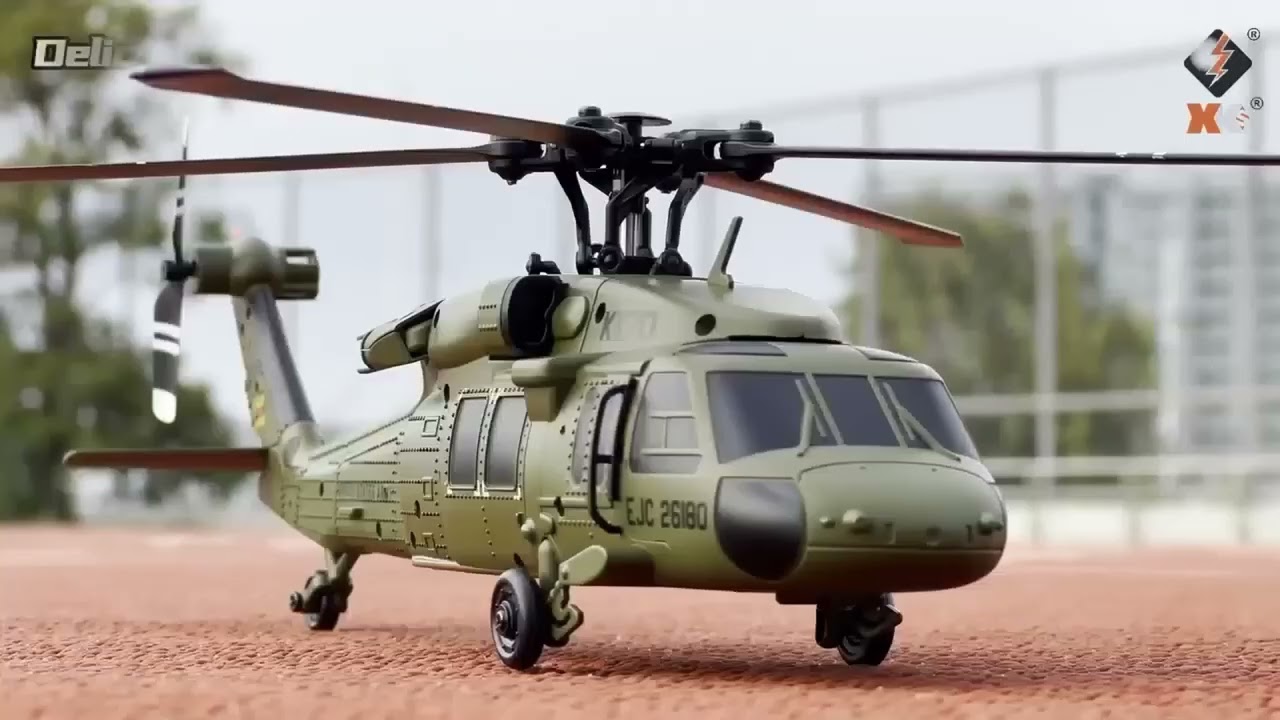 2.4GHz 5CHヘリコプター【XK K170 UH-60L ブラックホーク】 - YouTube