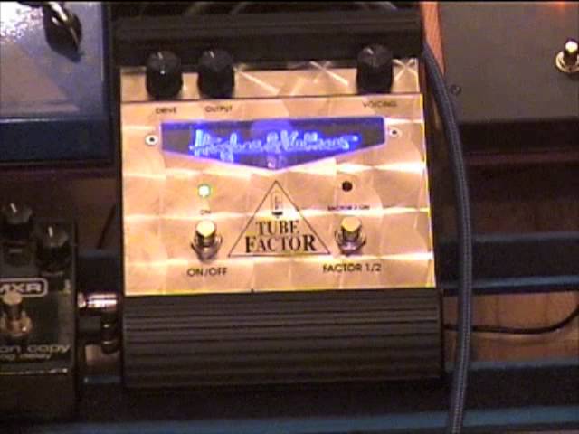 Hughes And Kettner Tube Factor Overdrive Guitar Pedal Demo - YouTube