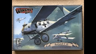 Wingnut WIngs 1/32 Roland C.II (32026) kit review - YouTube