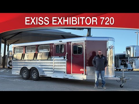 Exiss Exhibitor 720 Bumper Pull Livestock 8 Pen Trailer - YouTube