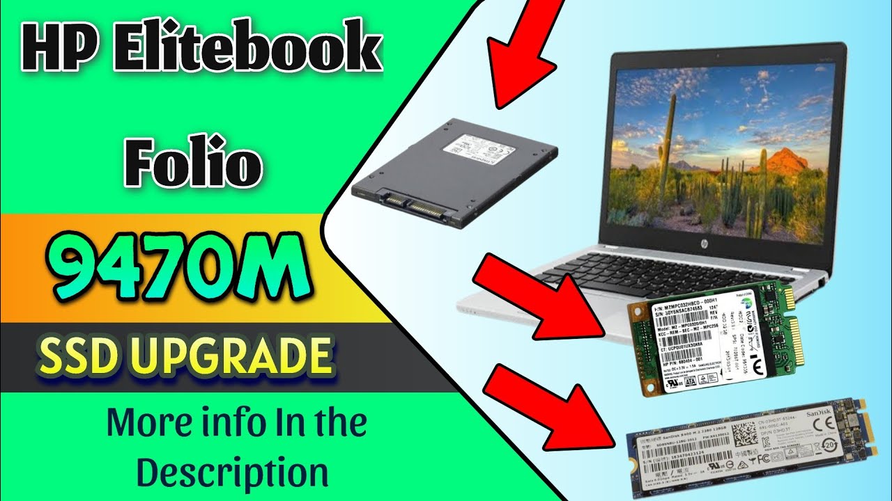 HP Elitebook Folio 9470M HDD To SSD Upgrade | 9470m SSD support