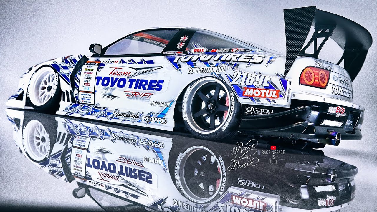 180SX GP SPORTS Team TOYO TIRES White Style Yokomo RC Car Body