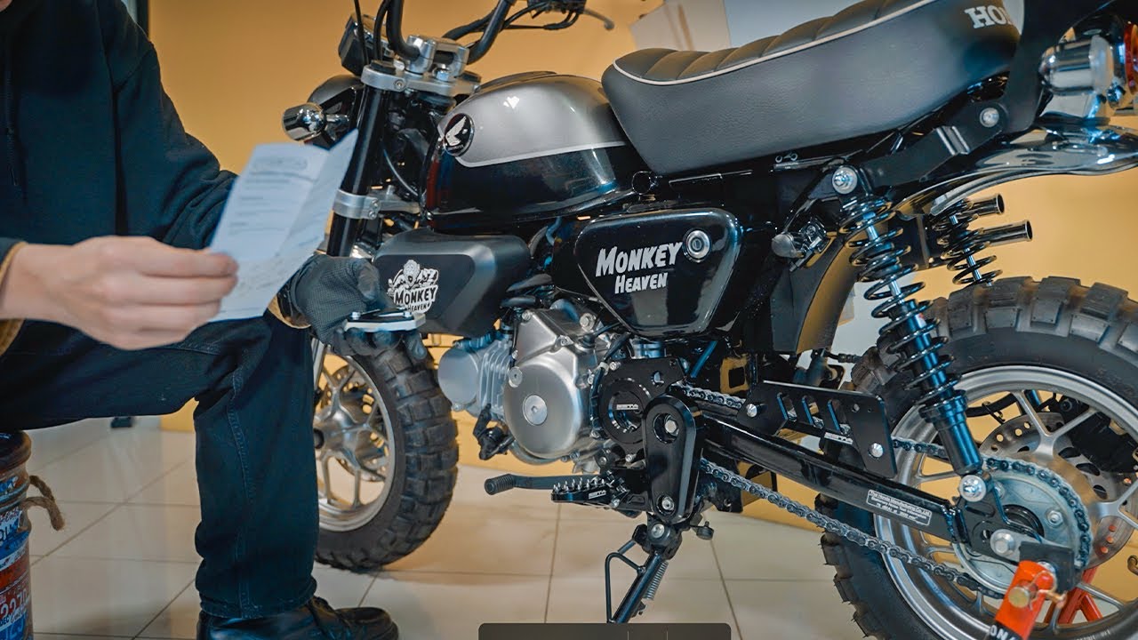 Monkey 125】ZETA drive cover, heel guard, side stand extender